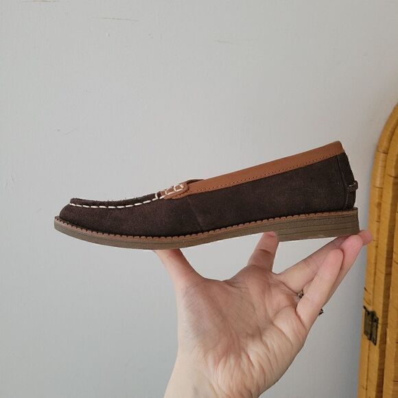 Sperry Waypoint Penny Suede Brown/Tan 5 - Picture 8 of 9